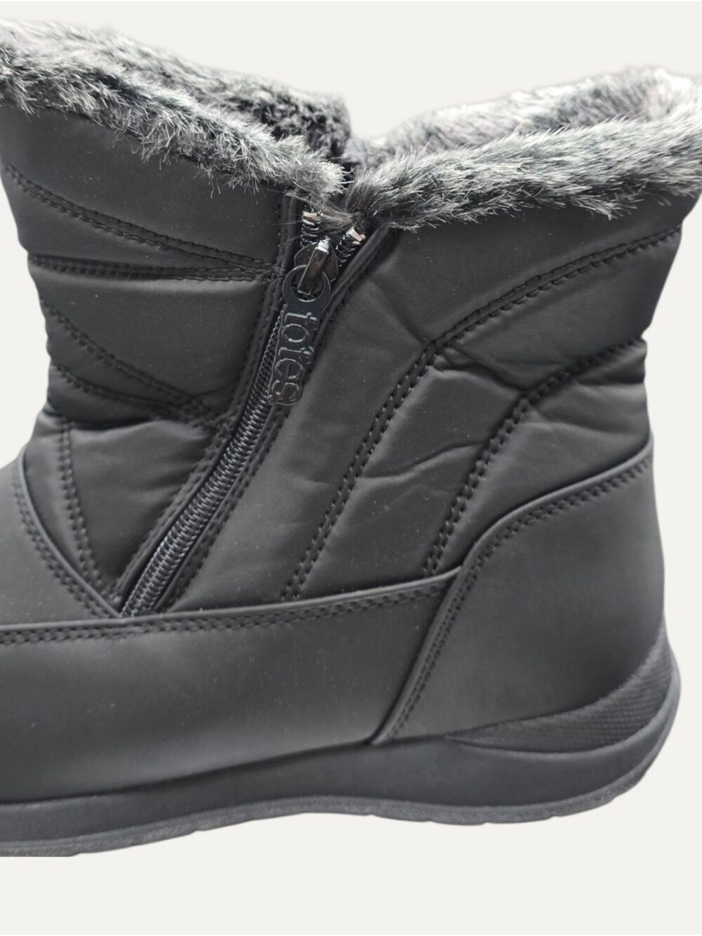 Totes Dalia Waterproof Thermolite Winter Boots Black 9.5W NWT - Picture 8 of 9